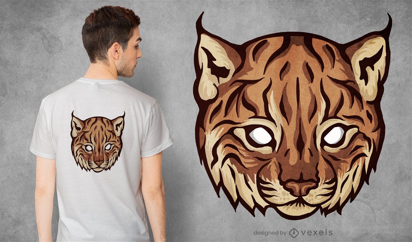 Baby lynx face t-shirt design