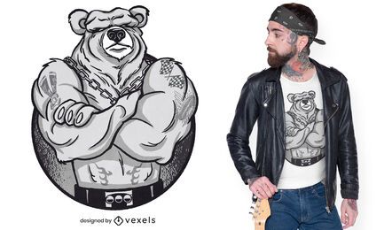 Big muscles bear t-shirt design Big muscles bear t-shirt design