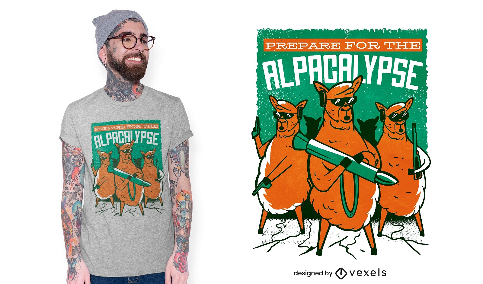 Alpacalypse T-Shirt Design
