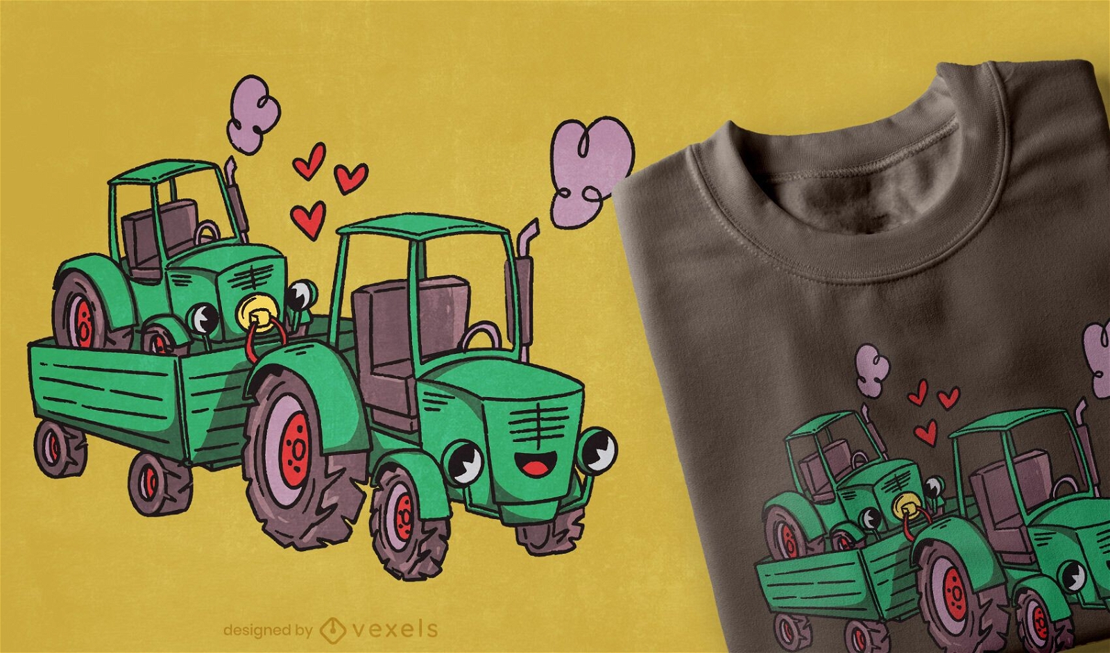 Cute truck family t-shirt design