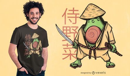 Avocado samurai t-shirt design Avocado samurai t-shirt design