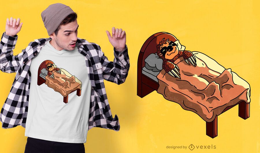 Diseño de camiseta de perezoso Diseño de camiseta de perezoso