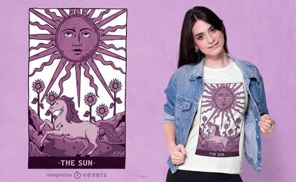 Sun Tarot-Karten-T-Shirt Design
