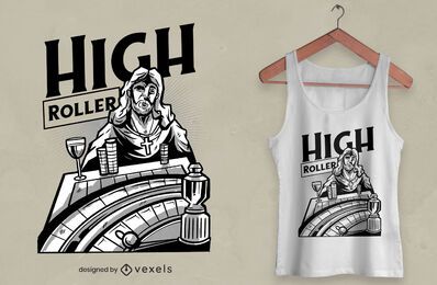 Casino jesus t-shirt design Casino jesus t-shirt design