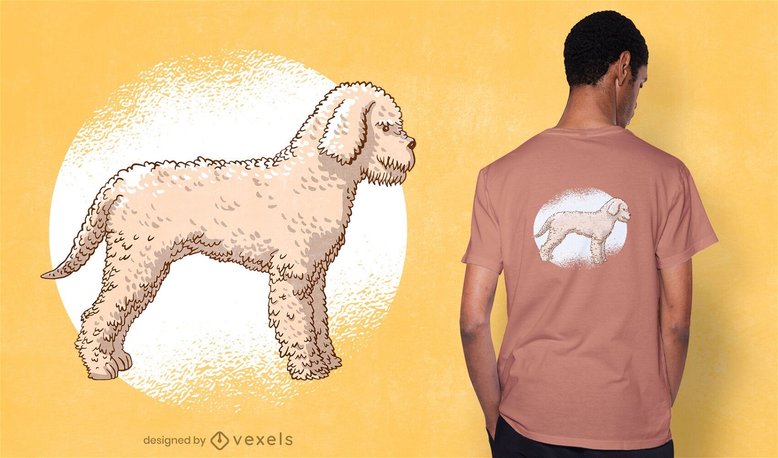 Cute poodle t-shirt design