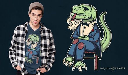 Mafia t-rex t-shirt design