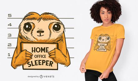 Home office sloth t-shirt design Home office sloth t-shirt design