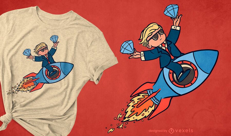 Rocket Rider T-Shirt Design Rocket Rider T-Shirt Design