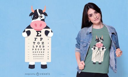 Cow eye chart t-shirt design Cow eye chart t-shirt design