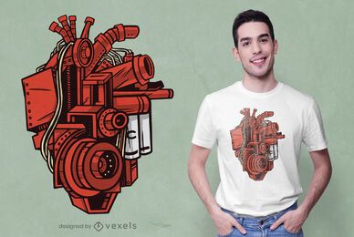 Mechanical heart t-shirt design Mechanical heart t-shirt design