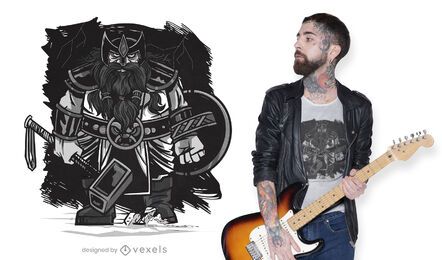 Keltisches Zwerg-T-Shirt Design
