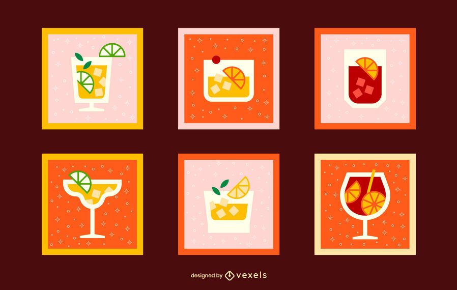 Cocktail set flat Cocktail set flat