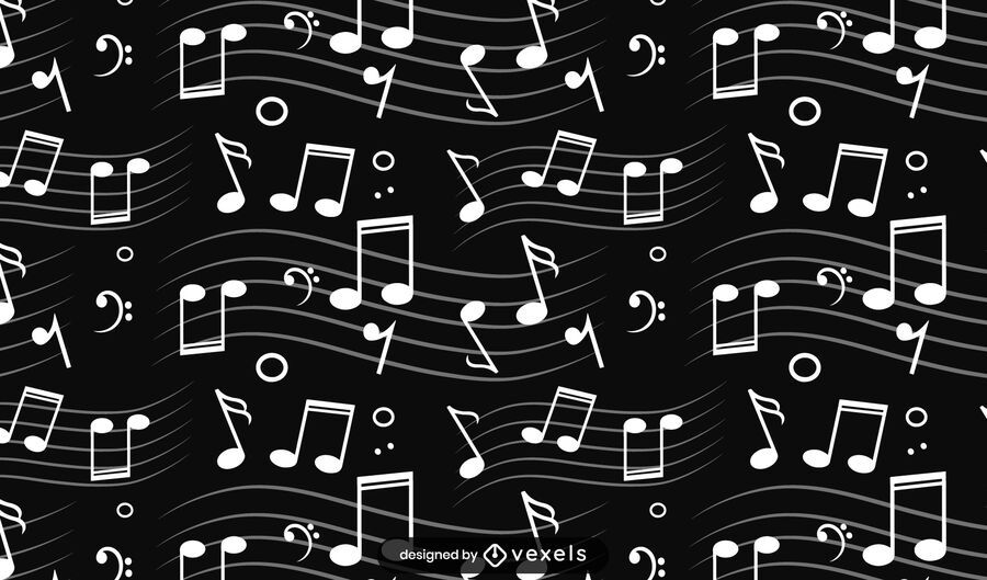 Music notes pattern design Music notes pattern design