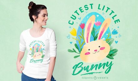 Design de camiseta de coelhinha mais fofa