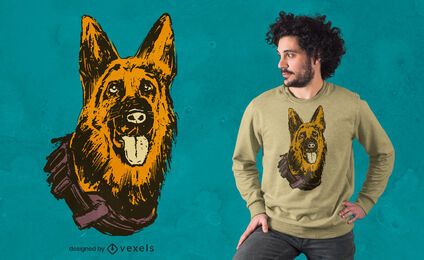 Design de camiseta para cães K-9 Design de camiseta para cães K-9