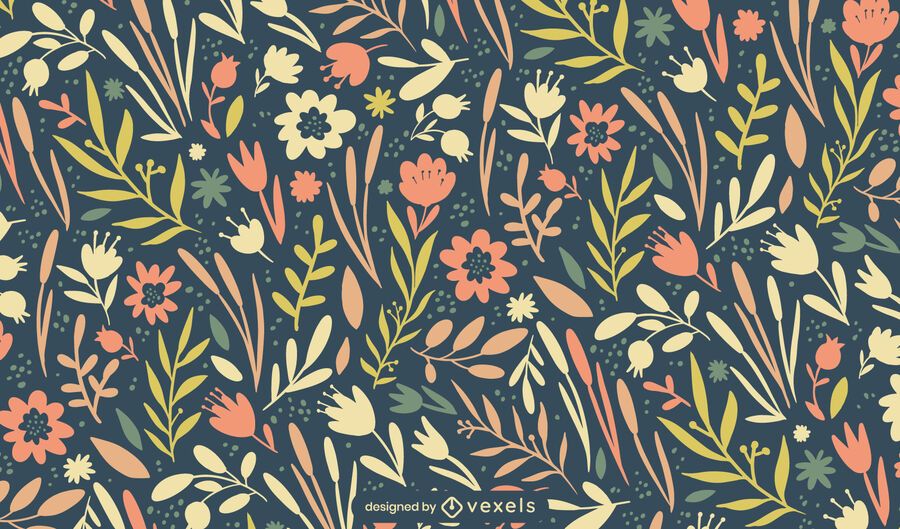 Easter spring flowers pattern design Easter spring flowers pattern design
