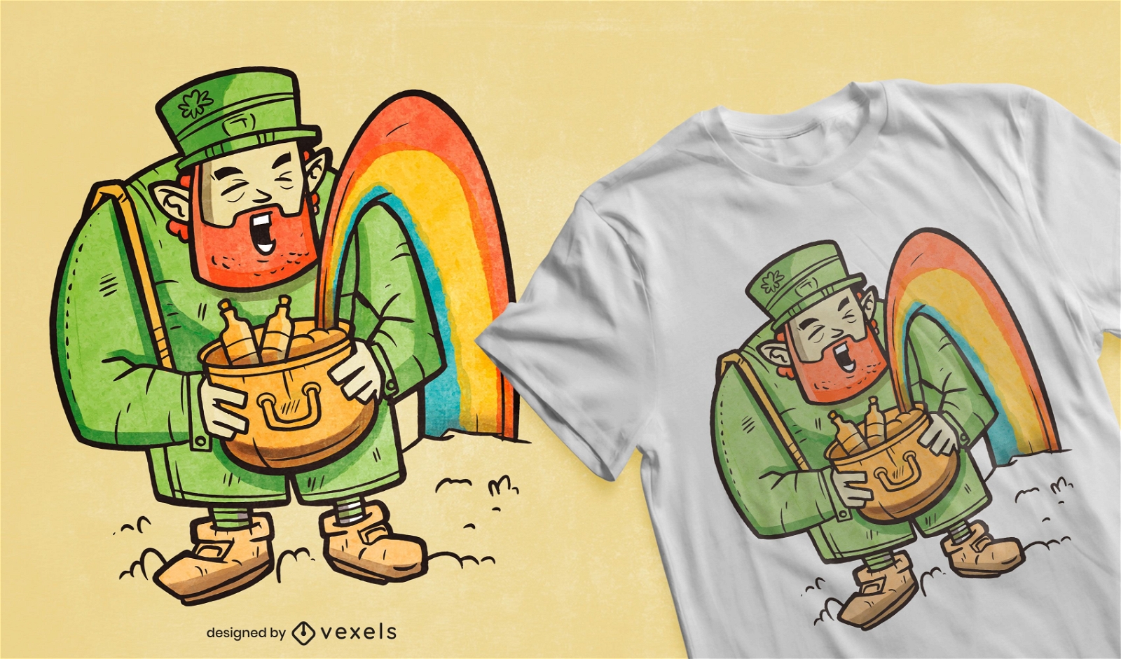 Kobold Regenbogen T-Shirt Design
