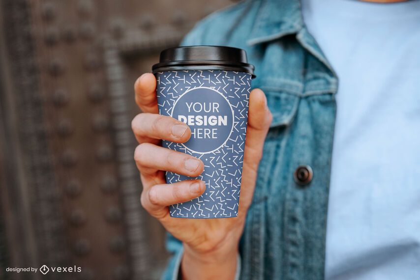 Paper coffee cup model mockup Paper coffee cup model mockup