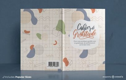 Design da capa do livro Cahier de gratitude