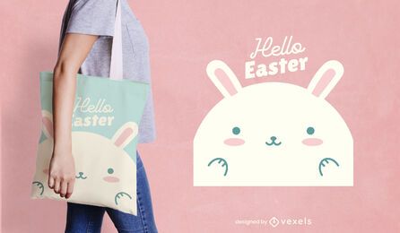 Olá design de bolsa de coelhinho da Páscoa