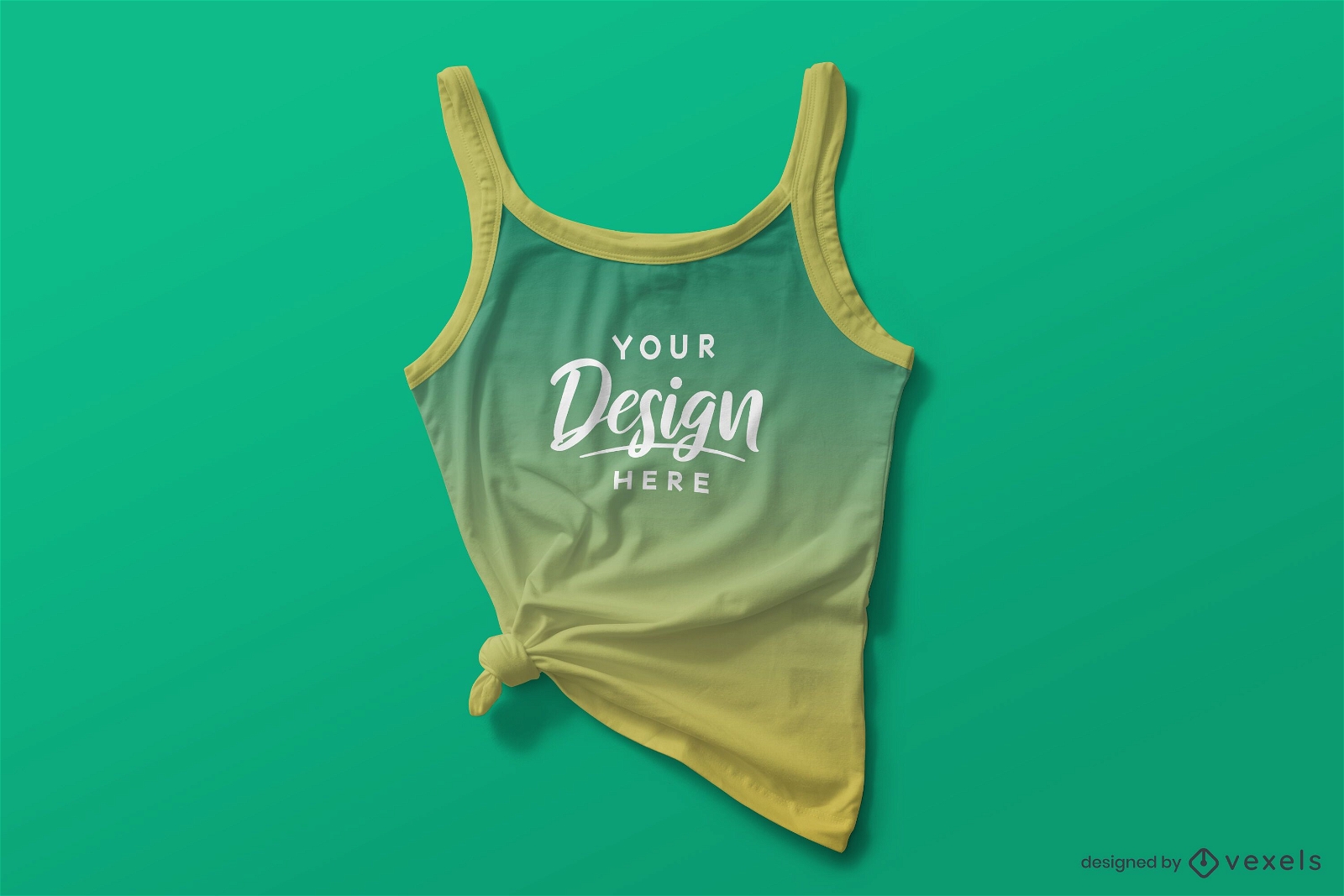 Tied tank top mockup composition