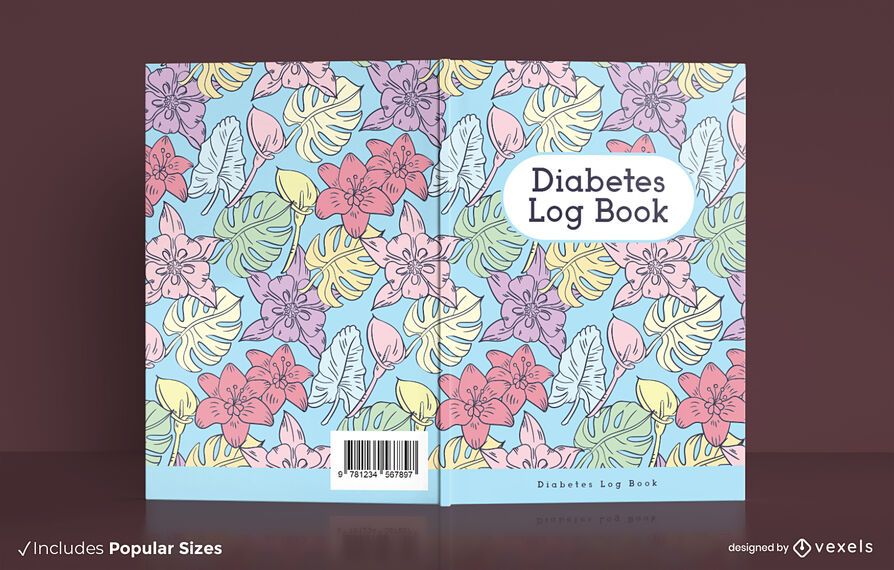Diabetes log book cover design Diabetes log book cover design