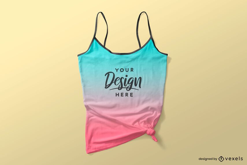 Spaghetti straps tank top mockup Spaghetti straps tank top mockup