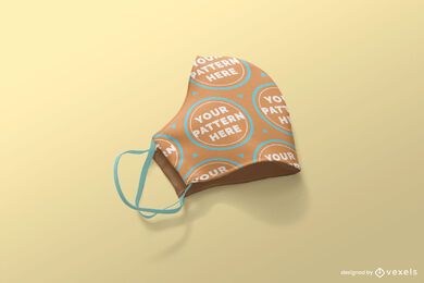 Editable face mask mockup composition Editable face mask mockup composition