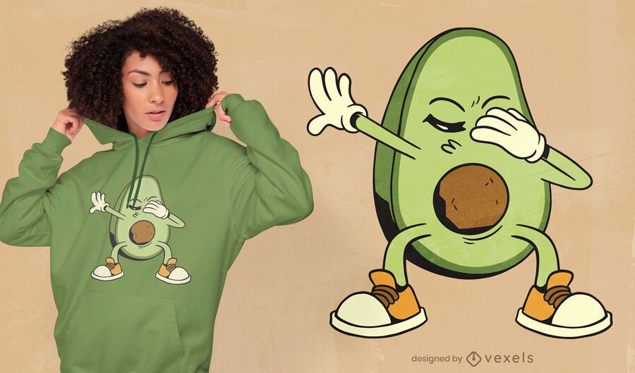 Dabbing design de t-shirt abacate Dabbing design de t-shirt abacate