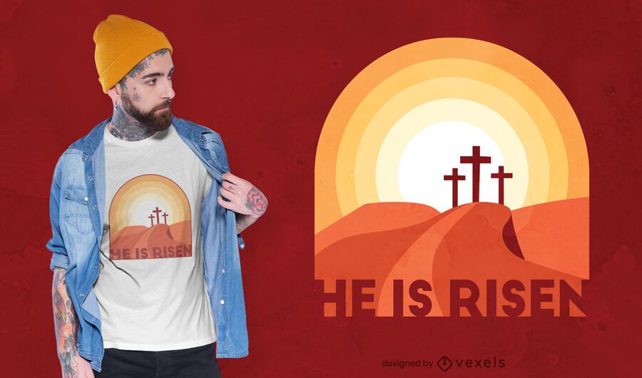 Er ist auferstanden T-Shirt Design Er ist auferstanden T-Shirt Design