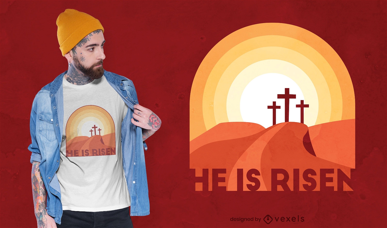 He is risen t-shirt design