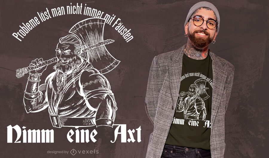 Take an axe t-shirt design Take an axe t-shirt design