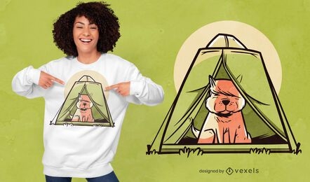 Dog tent t-shirt design