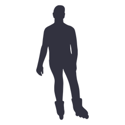 Roller skating hobby man silhouette Transparent PNG