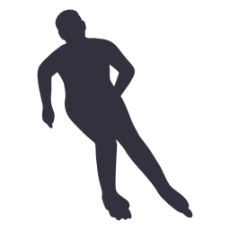 Roller skating man silhouette Transparent PNG