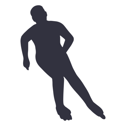 Rollschuhlaufen Mann Silhouette PNG-Design