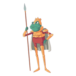 Königsfroschcharakter PNG-Design