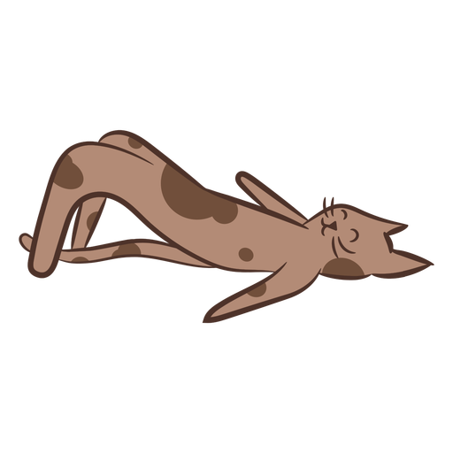 Personagem de meditação de ioga de gato Desenho PNG