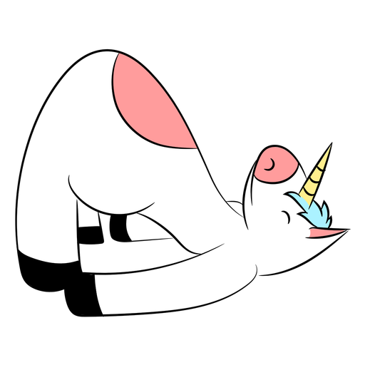 Yoga unicorn character