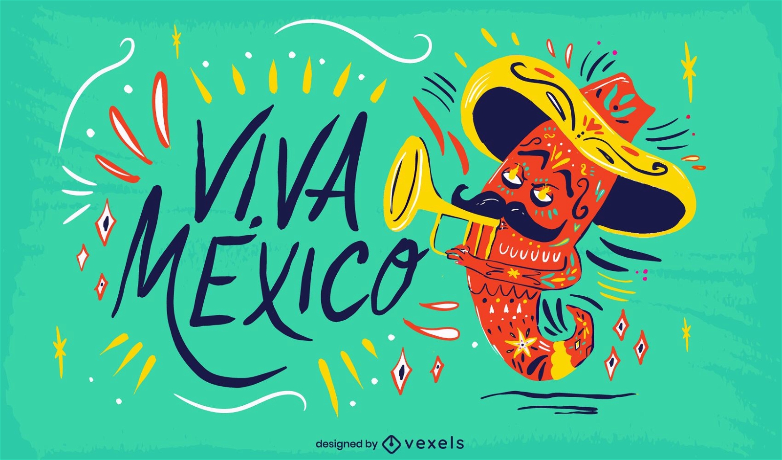 Viva Mexiko Illustration Design