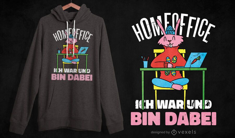 Home-Office-Hasen-T-Shirt-Design Home-Office-Hasen-T-Shirt-Design