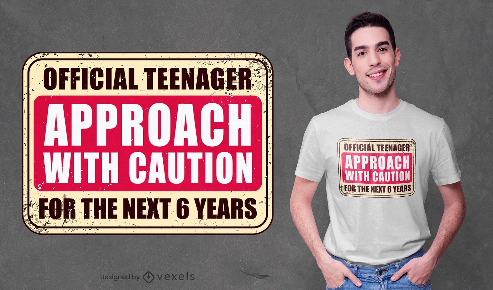 Offizielles Teenager-T-Shirt Design