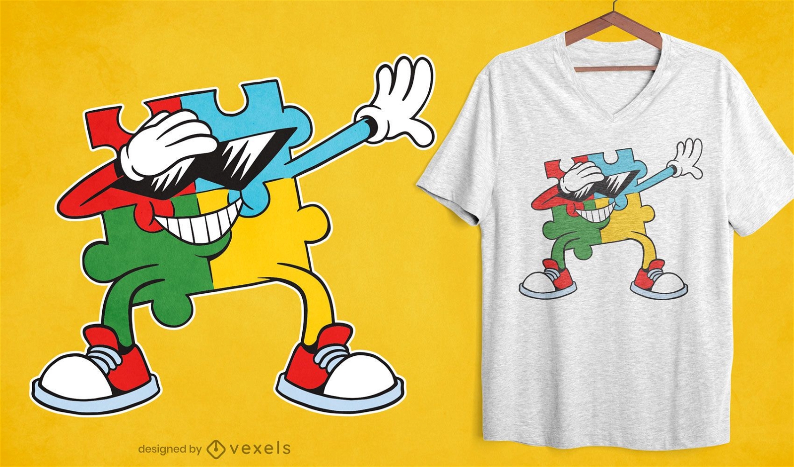 Tupfen Puzzle T-Shirt Design