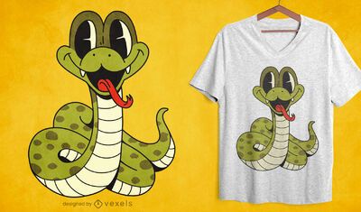 Baixar Vetor De Desenho De T-shirt De Desenho Animado De Cobra Bebê