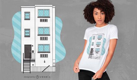 Frat building t-shirt design