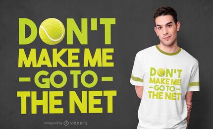 Tennis Zitat T-Shirt Design - Vektor Download