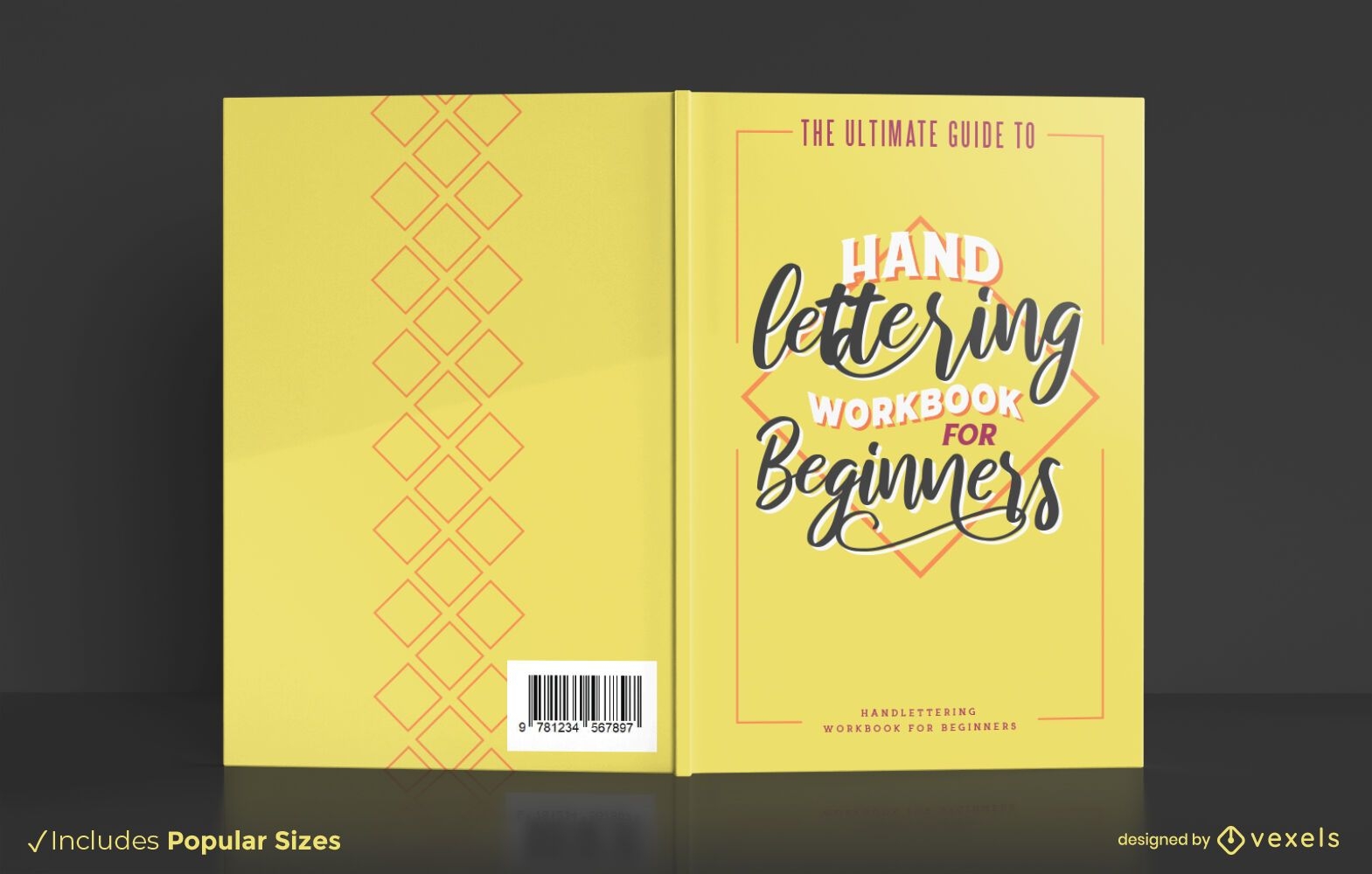 Hand lettering workbook cover design