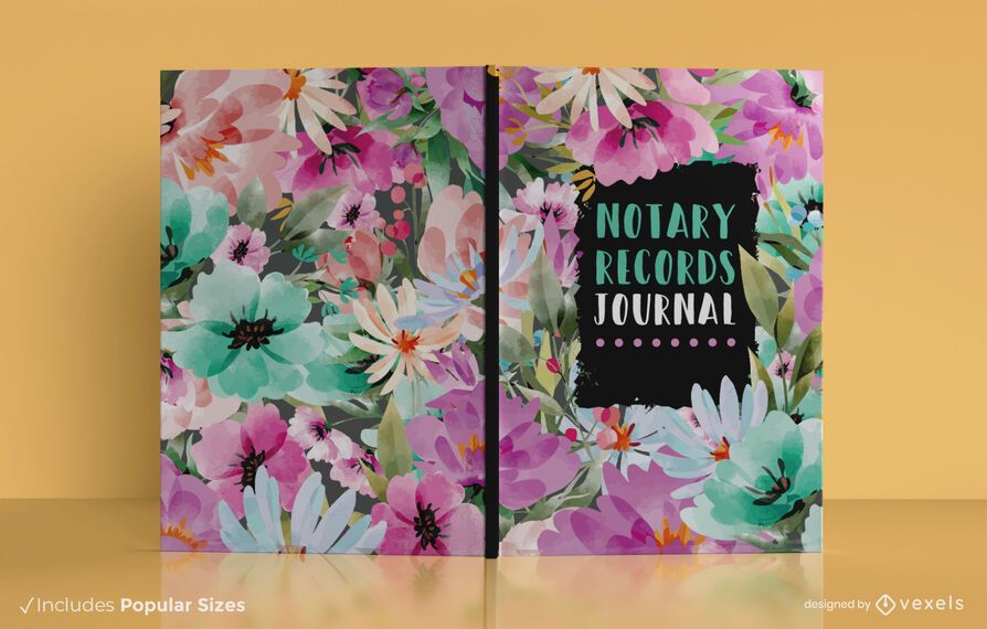 Notary records book cover design Notary records book cover design