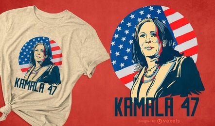 Design de camisetas Kamala 47