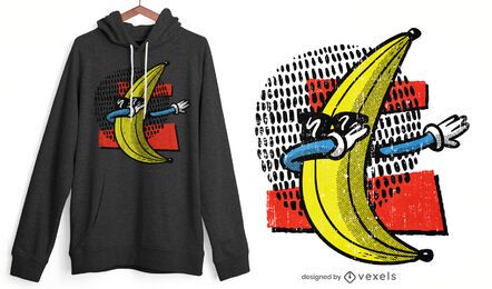 Diseño de camiseta banana dabbing